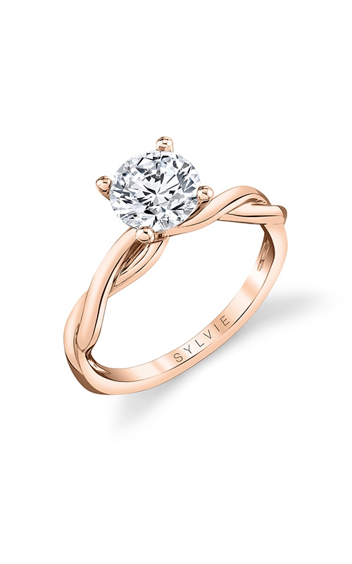 Sylvie Engagement Rings Spiral S1524-000/4R12R