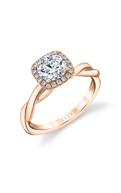 Sylvie Engagement Rings Halo S1724-10A4R10RC-SHSH