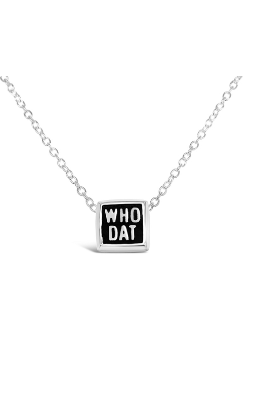 Who Dat Necklace  WDP2-SIL