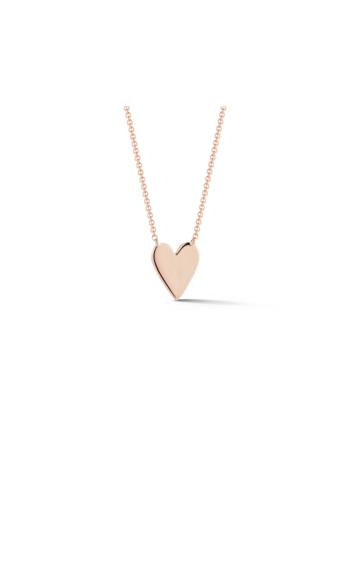 14K Rose Gold DRD Heart Necklace